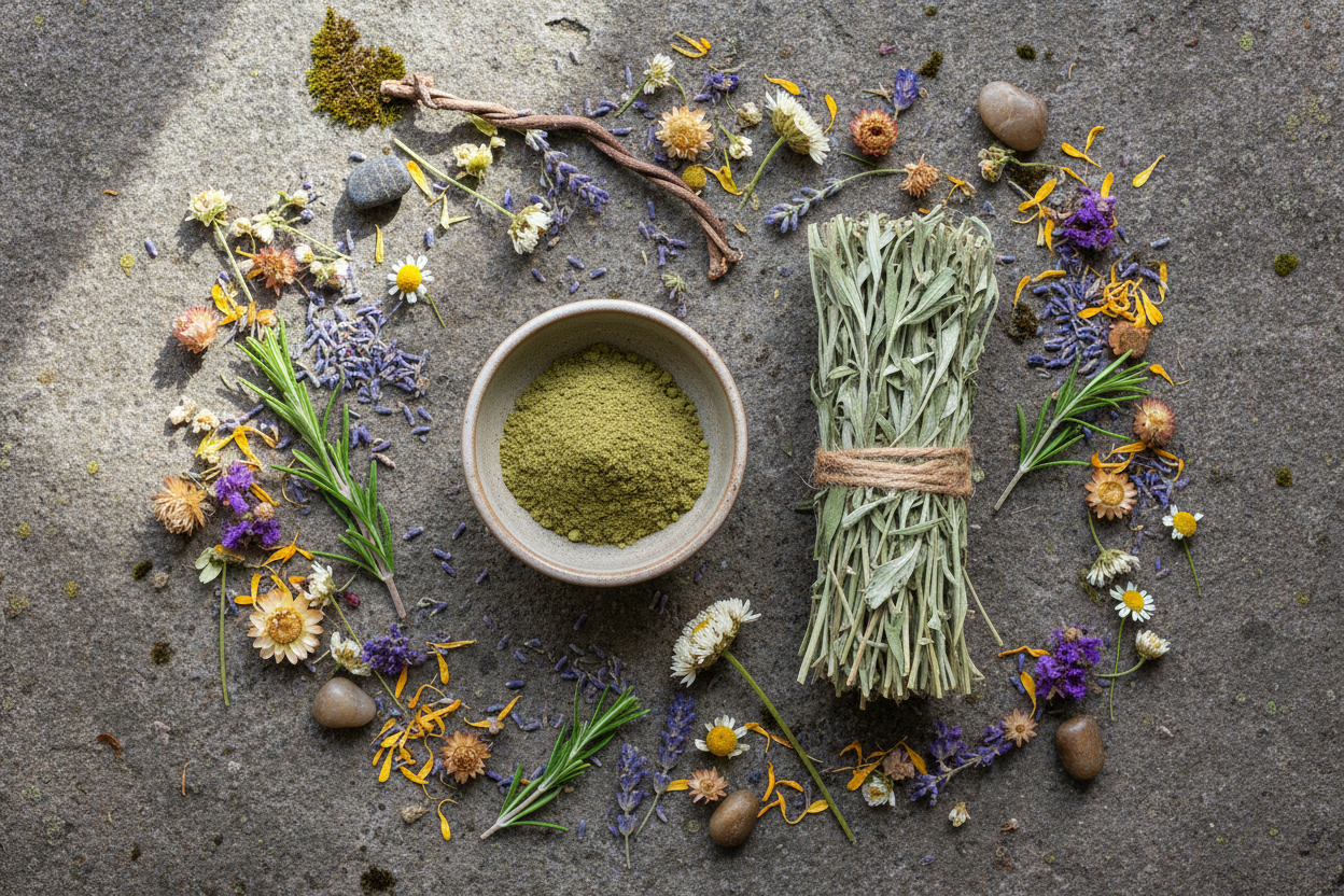 Herbal Powders & Smudge